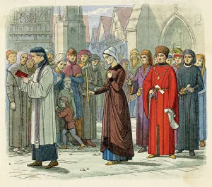 Accused Collection: Eleanor Cobham, Duchess of Gloucester, public penance London