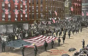 Election parade, Rochester, New York State, USA