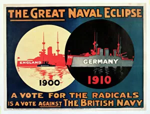 Campaign Collection: Election poster, The Great Naval Eclipse