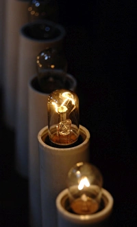 Archbasilica Collection: Electric candles inside the Archbasilica of St. John Lateran