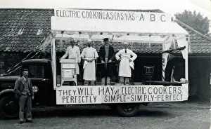 Electric Cooker - Oven Advertising Float, Great Finborough