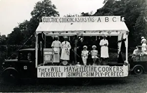 Anglian Prints: Electric Cooker - Oven Advertising Float, Great Finborough