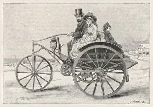 Designers Prints: Electric Dog-Cart 1888