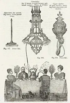 Connected Prints: Electric kettle connected to the ceiling light 1902