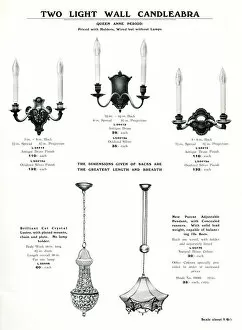 Images Dated 5th April 2019: Electric Light Fixtures catalogue, Candleabra (Candelabra)