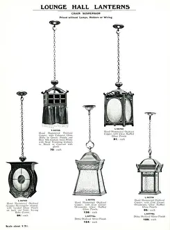 Electric Light Fixtures catalogue, Lounge Hall Lanterns