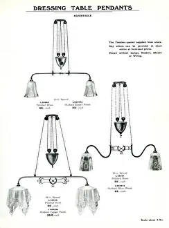 Electric Light Fixtures catalogue, Dressing Table Pendants