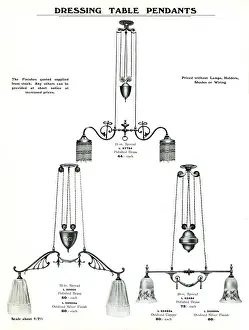 Electric Light Fixtures catalogue, Dressing Table Pendants