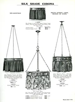 Electric Light Fixtures catalogue, Silk Shade Corona