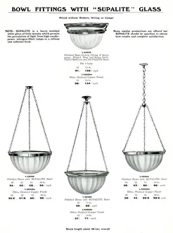 Electric Light Fixtures catalogue, Supalite Bowl Fittings