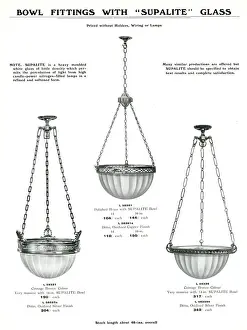 Electric Light Fixtures catalogue, Supalite Bowl Fittings