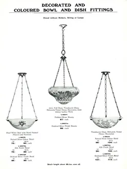 Electric Light Fixtures catalogue, Bowl and Dish Fittings