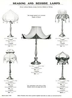 Images Dated 12th April 2019: Electric Light Fixtures catalogue, Reading and Bedside Lamps