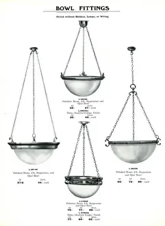 Electric Light Fixtures catalogue, Bowl Fittings