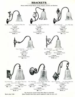 Images Dated 5th April 2019: Electric Light Fixtures catalogue, Brackets