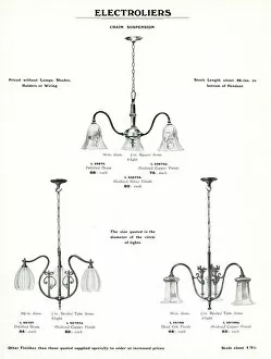 Images Dated 5th April 2019: Electric Light Fixtures catalogue, Electroliers