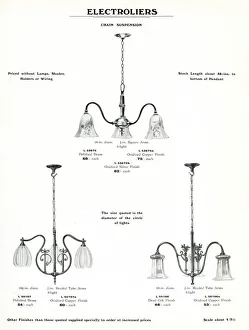 Images Dated 5th April 2019: Electric Light Fixtures catalogue, Electroliers