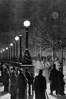 Images Dated 30th March 2004: The Electric Light on the Thames Embankment