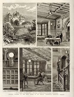 Images Dated 9th July 2020: Electric Lighting in Home of Industrialist William Armstrong