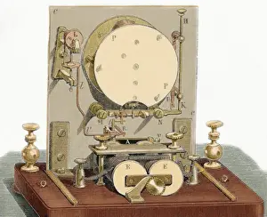 Electric telegraph receiver by Foy and Breguet