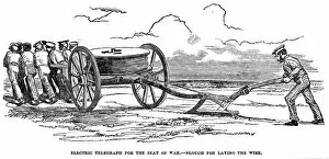 Images Dated 1st November 2019: Electric telegraph used in Crimean War, 1854