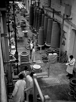 Ceramic Prints: Electrical insulator factory
