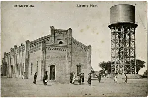 Jul16 Prints: Electricity Sub-Station (Plant) and Water Tower - Khartoum