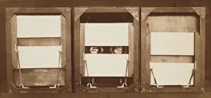 Electro Prints: Front of electro-shutters, with positions of panels before
