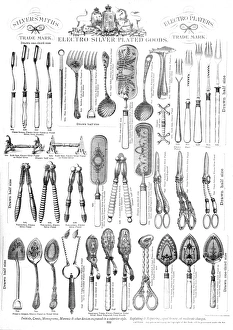 Forks Gallery: Electro silver plated goods, Plate 222