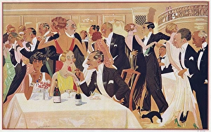 Images Dated 3rd August 2016: Elegance at the Embassy Club by Mundo, 1929
