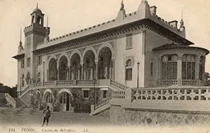 Casino Prints: Elegant building of the Casino de Belvedere - Tunis, Tunisia
