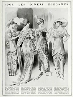 Images Dated 19th April 2016: Elegant dresses for dining 1912