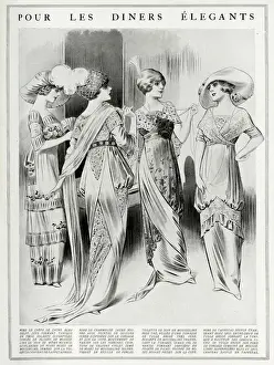 Corsage Prints: Elegant dresses for dining 1912