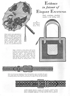 Images Dated 3rd October 2014: Elegant Etceteras - Fashion accessories, 1927
