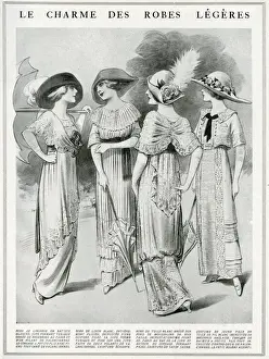 Elegant garden dresses 1912