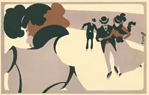 Elegant people skating