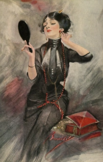 Images Dated 28th July 2016: Elegant woman in black