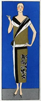 Elegant woman in a dress by Paul Poiret