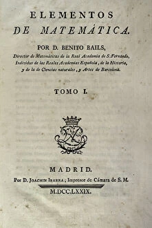Elements Collection: Elementos de Matematica by Benito Bails