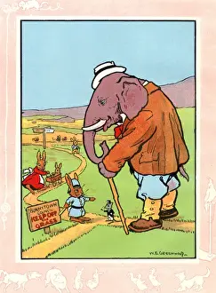 Elephant asked to keep off the grass