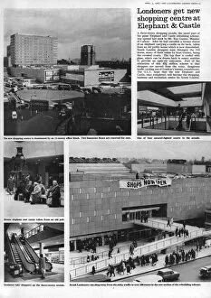 Images Dated 27th February 2017: Elephant and Castle shopping centre opens, 1965