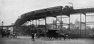 Bend Prints: Elevated Railroad, 110th Street, New York City, USA
