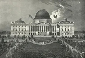 Elevation of the eastern front of the Capitol of the United