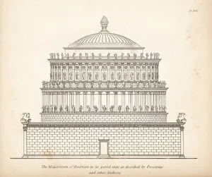 Altars Gallery: Elevation of the Mausoleum of Hadrian in its