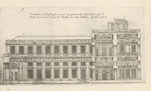 Blueprint Prints: Elevation and profile of the Hotel Jabach, Paris