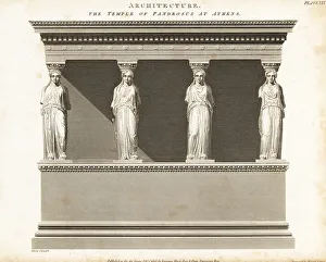 Elevation of the Temple of Pandrosus at Athens, Greece