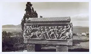 Monsters Prints: Elevsis, Greece - Marble Sarcophagus