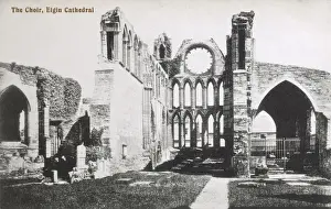 Moray Prints: Elgin Cathedral The Choir, Elgin, Scotland