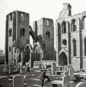Headstones Prints: Elgin Cathedral, Elgin, Moray, Scotland