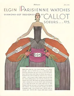 Callot Prints: Elgin Watches Advert
